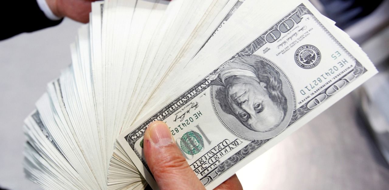 The dollar index was back below 90 from as high as 90.447 on Friday. Credit: Reuters Photo