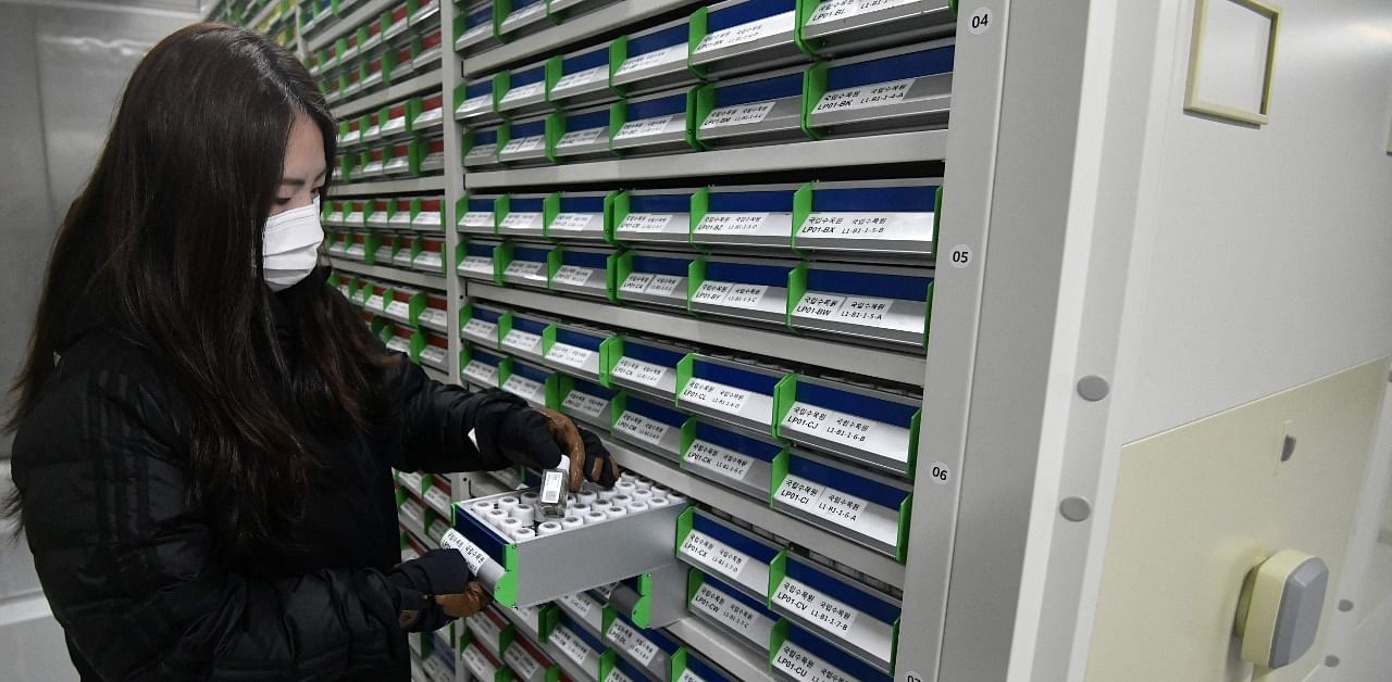 The Baekdudaegan National Arboretum Seed Vault Centre preserves nearly 100,000 seeds from 4,751 different wild plant species. Credit: AFP Photo