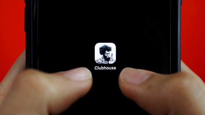 The social audio app Clubhouse. Credit: Reuters File Photo