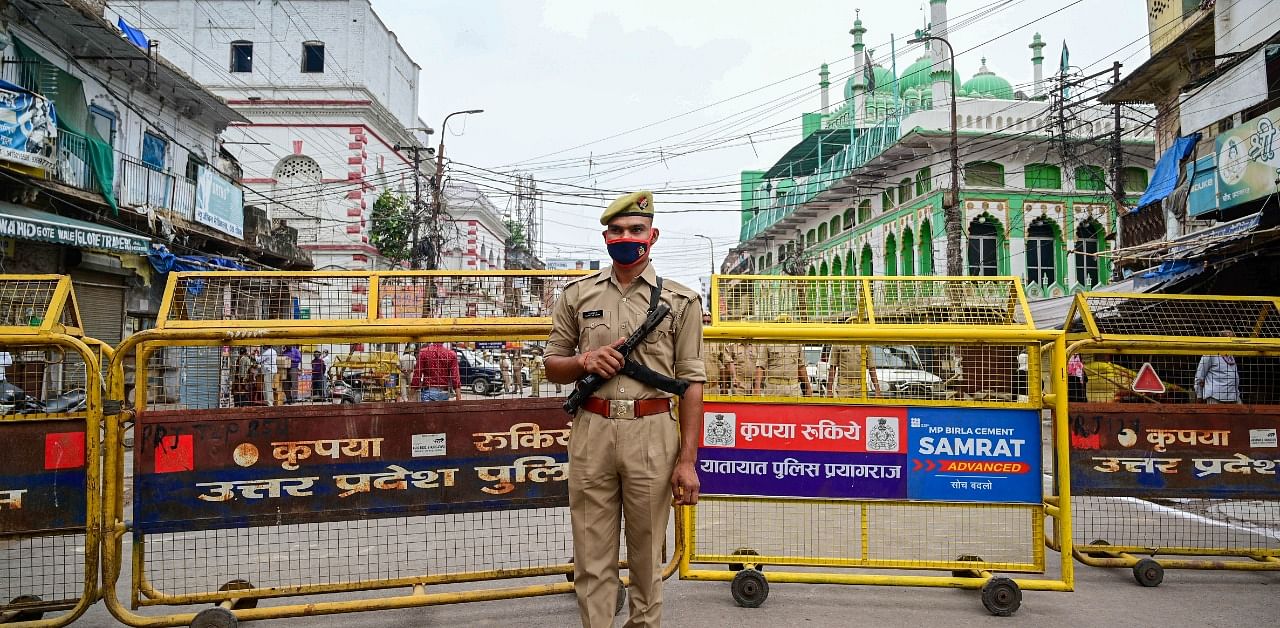 Covid curfew in Prayagraj. Credit: PTI Photo