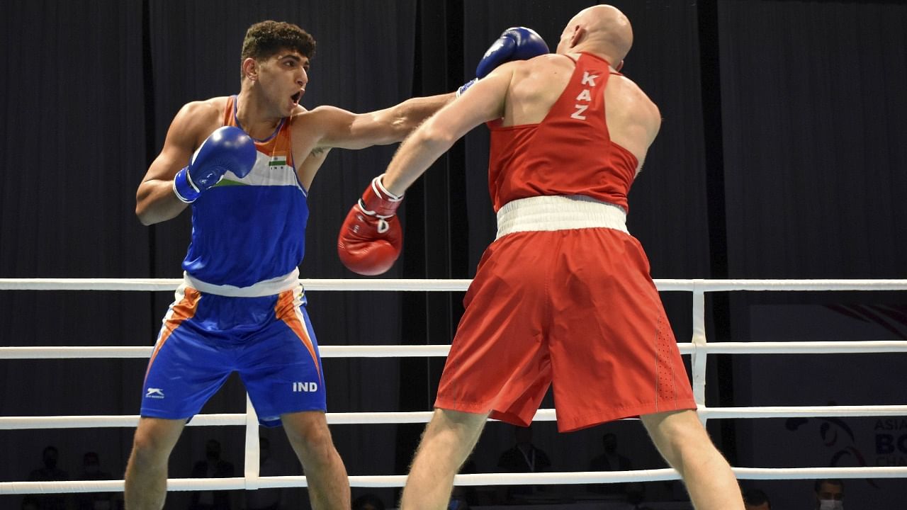 The 26-year-old from Haryana's Rohtak took down Kazakhstan's Vassiliy Levit, who is the 2016 Olympic silver-medallist. Credit: PTI Photo