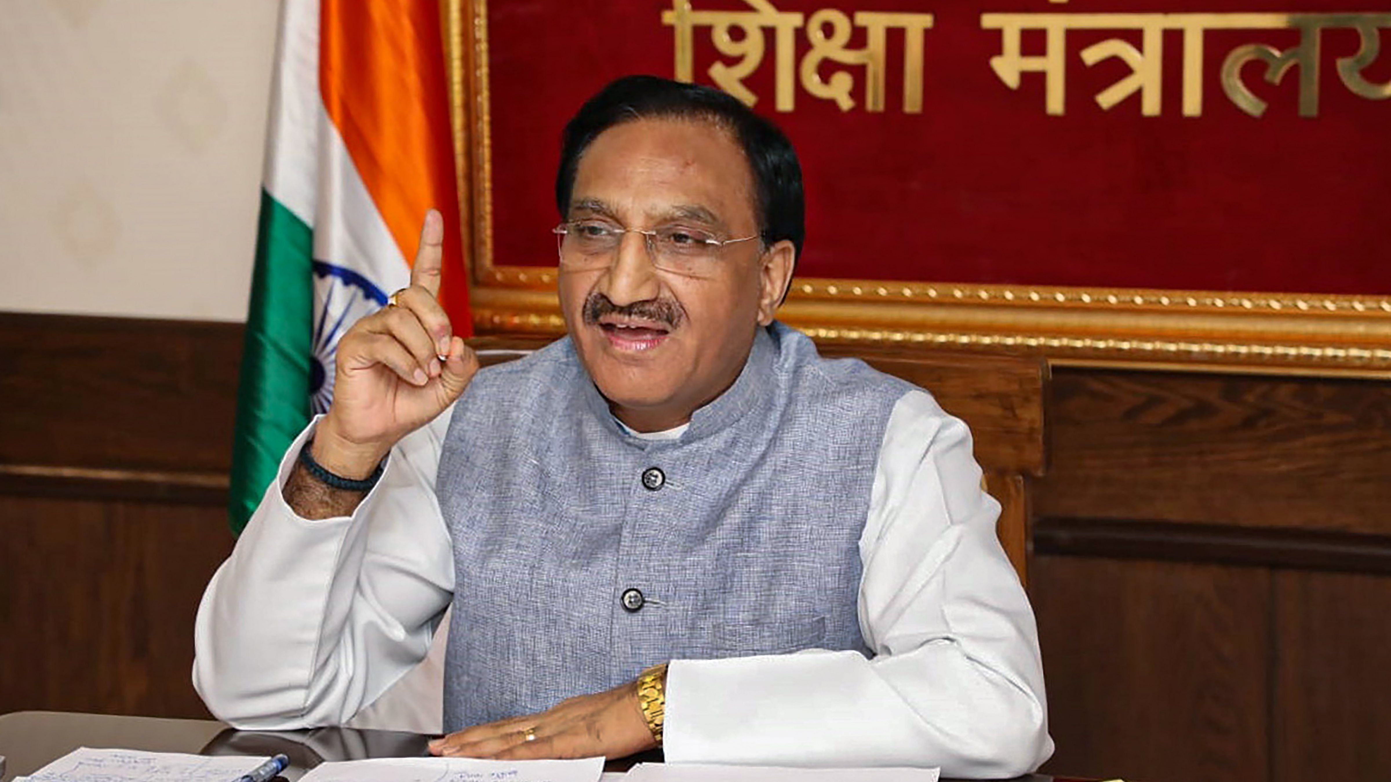 Dr Ramesh Pokhriyal Nishank. Credit: PTI File Photo