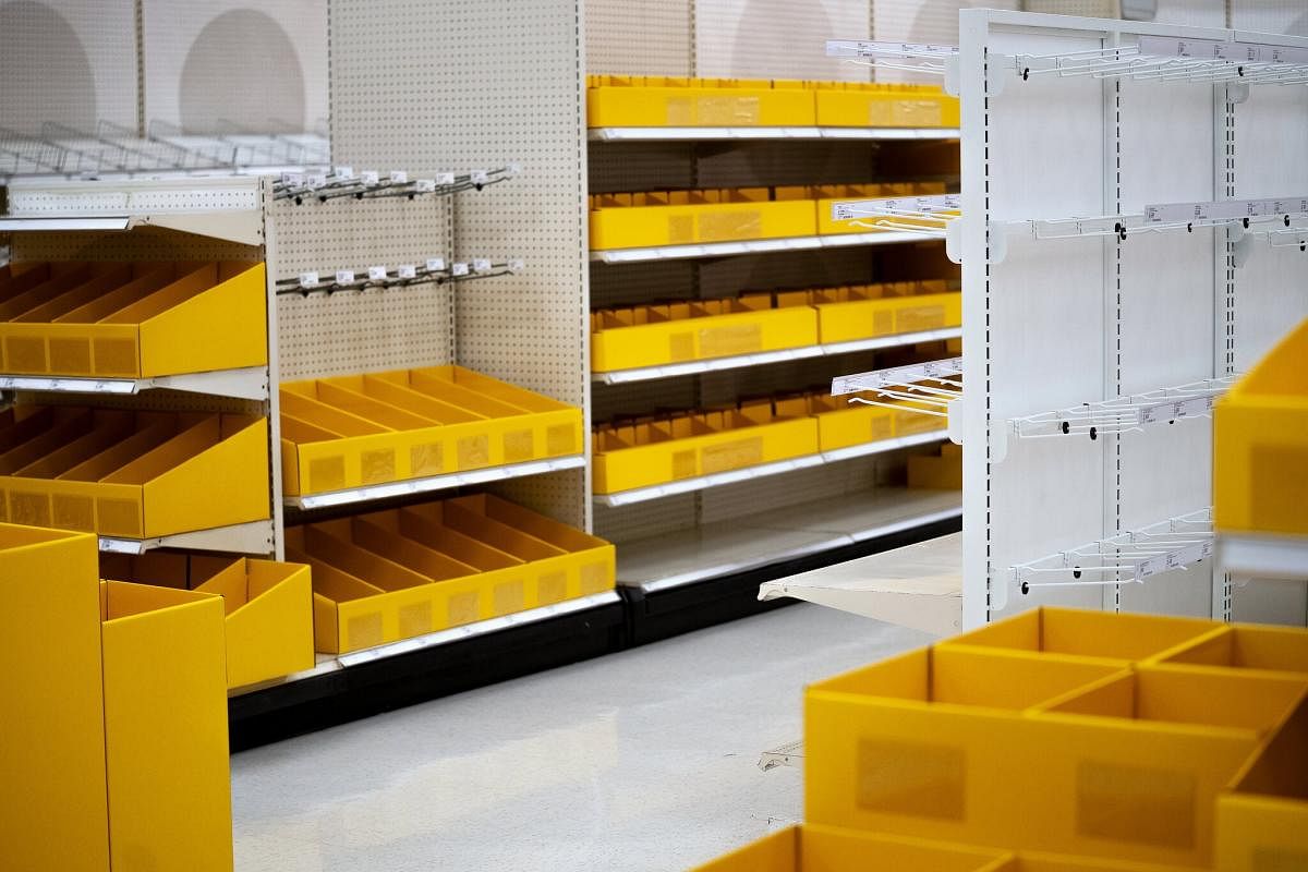 The empty shelves at a Target store in Dallas last June highlight how companies of all types were unprepared for a crisis. New York Times