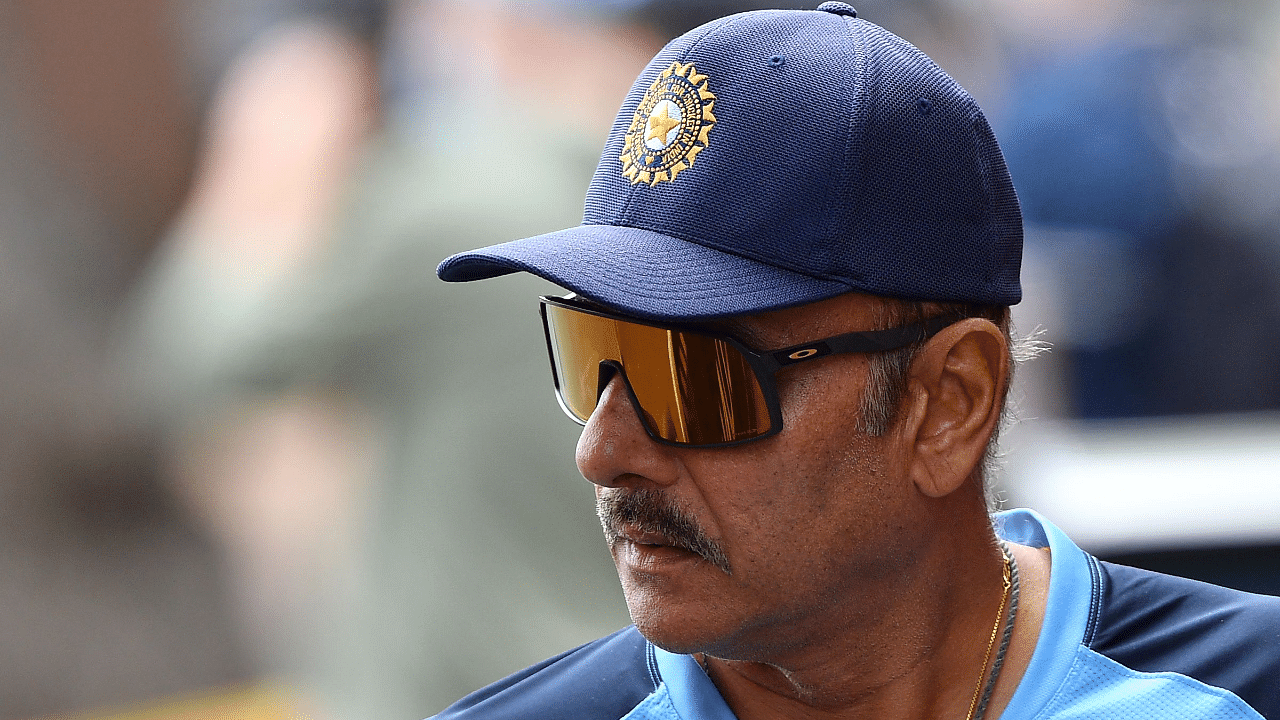 Coach Ravi Shastri. Credit: AFP Photo