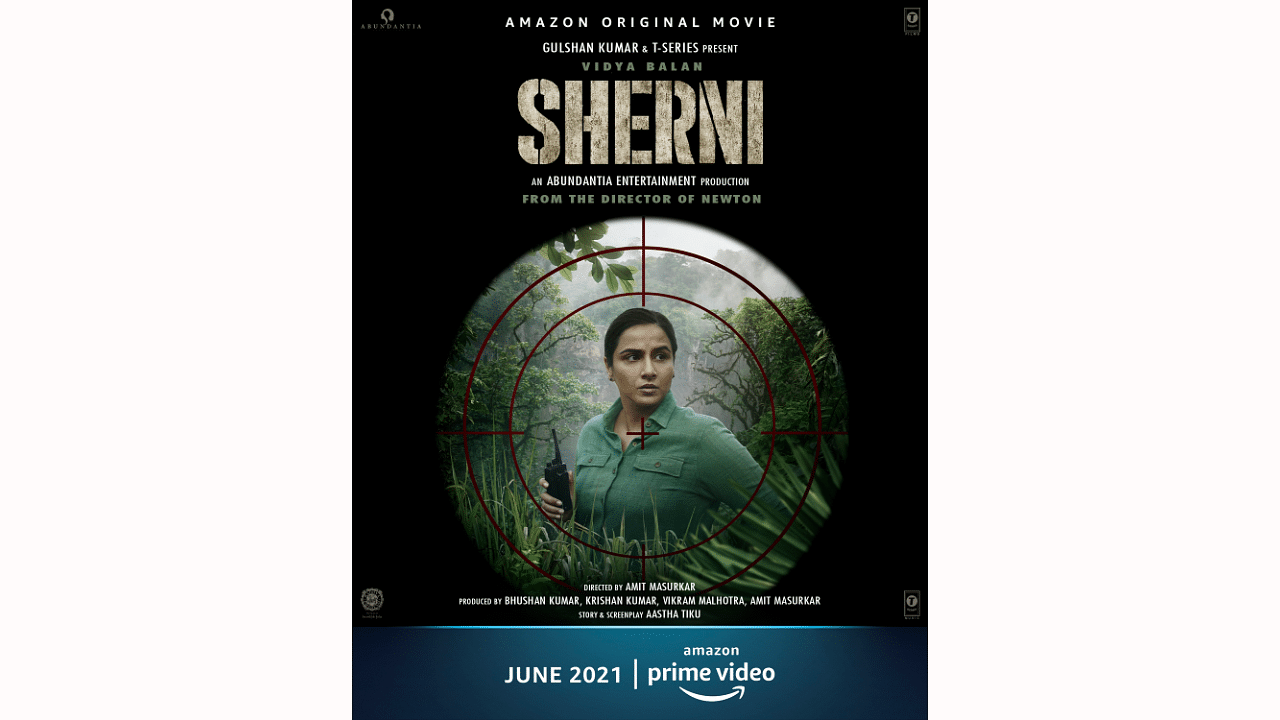 The official poster of 'Sherni'. Credit: PR Handout
