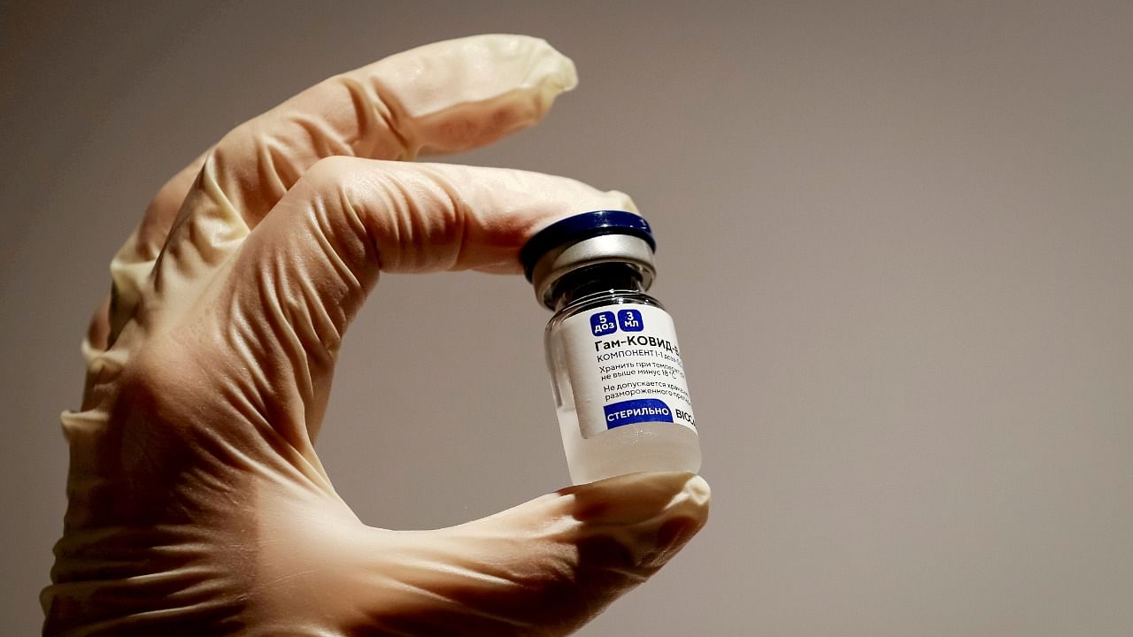 A medical specialist holds a vial of Sputnik V vaccine against the coronavirus. Credit: Reuters File Photo