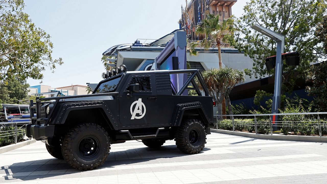 A vehicle is pictured ahead of the opening of the Avengers Campus area at Disney California Adventure Park in Anaheim, California, US. Credit: Reuters Photo