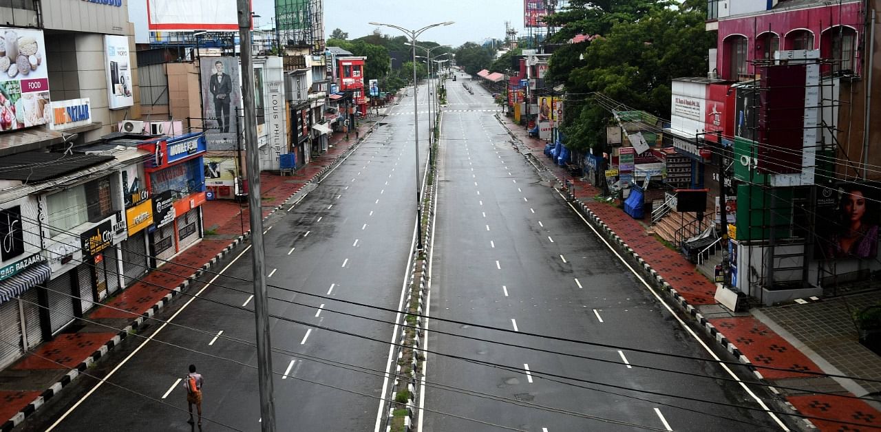 Covid induced lockdown in Kerala. Credit: PTI Photo
