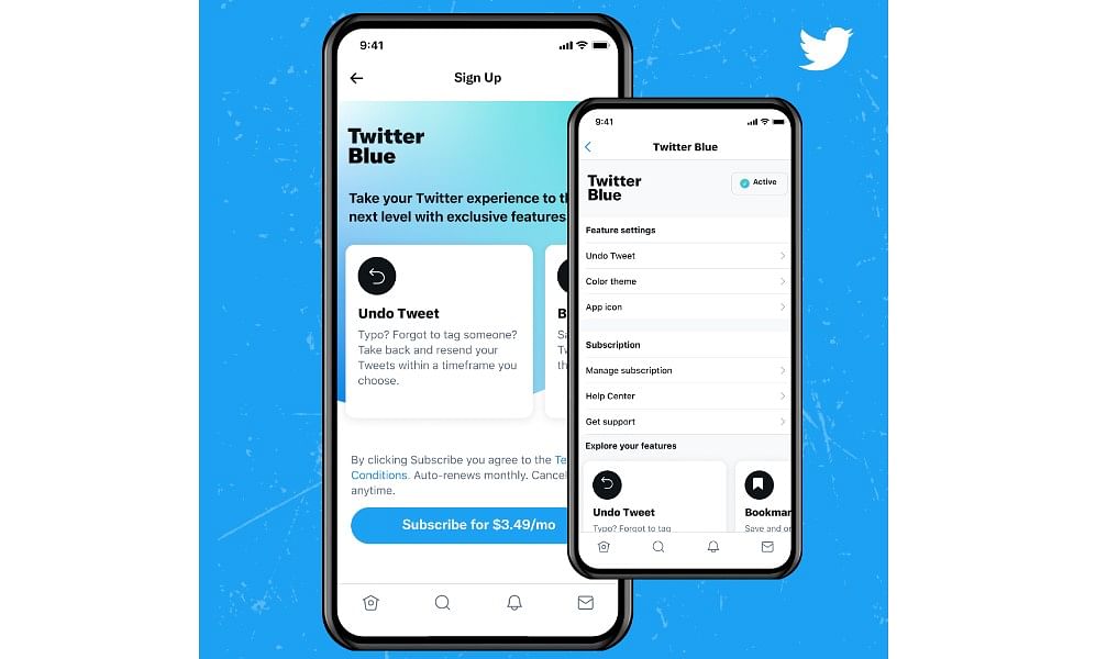 Twitter Blue service launched in Australia and Canada. Credit: Twitter