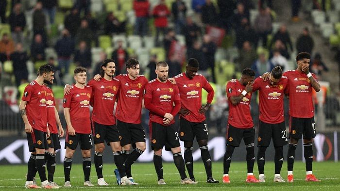 Manchester United players. Credit: Reuters Photo