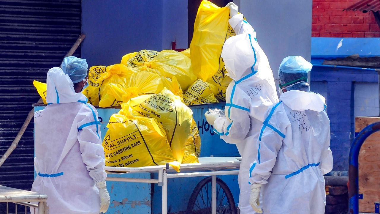 India still disposes of 12 per cent of its hospital waste without any treatment. Credit: PTI File Photo