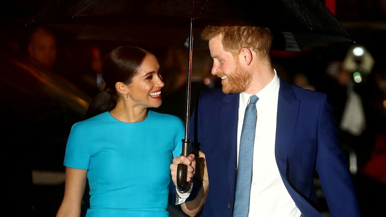 Meghan, Britain's Duchess of Sussex and husband Prince Harry. Credit: Reuters File Photo