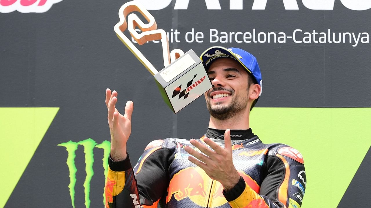 Miguel Oliveira won the Catalonia GP for his first MotoGP victory of the season. Credit: AFP Photo