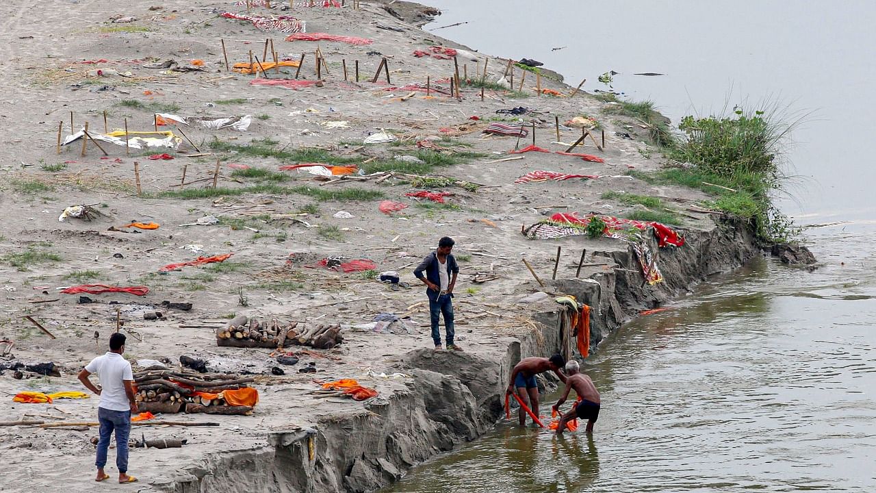 The decision to conduct such a study was taken by the National Mission for Clean Ganga (NMCG) after bodies were found dumped in the river. Credit: PTI Photo
