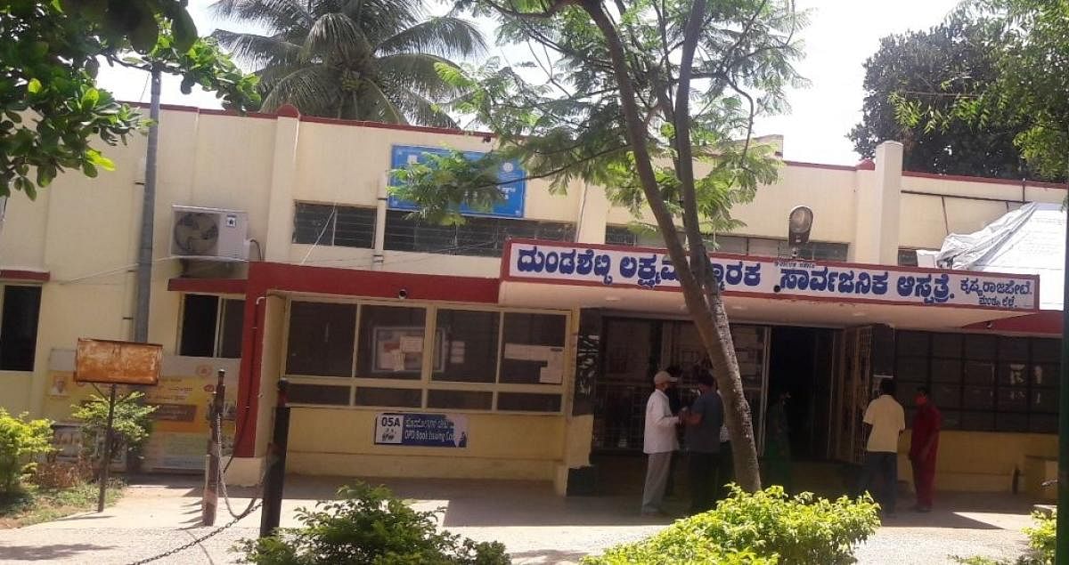 Government Taluk Hospital in KR Pet, Mandya district.