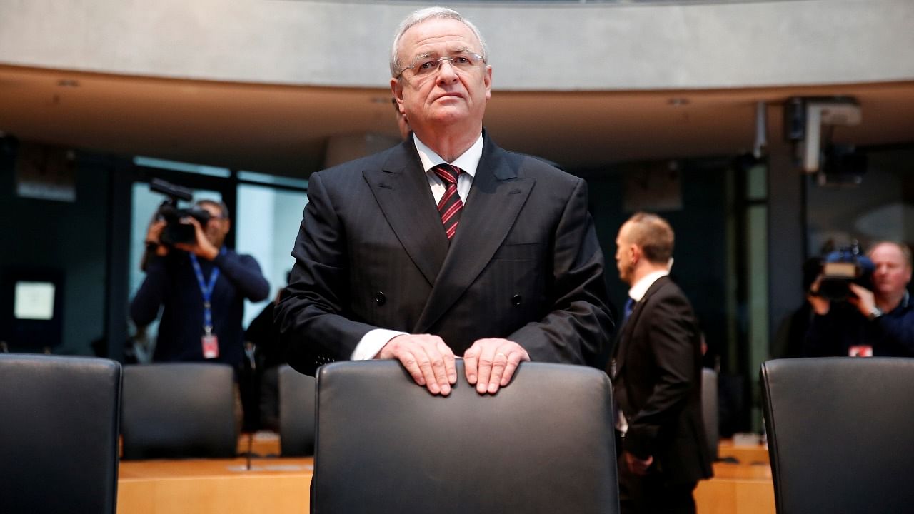 Former Volkswagen CEO Winterkorn arrives to testify at parliamentary committee on the carmaker's emissions scandal in Berlin. Credit: Reuters file photo