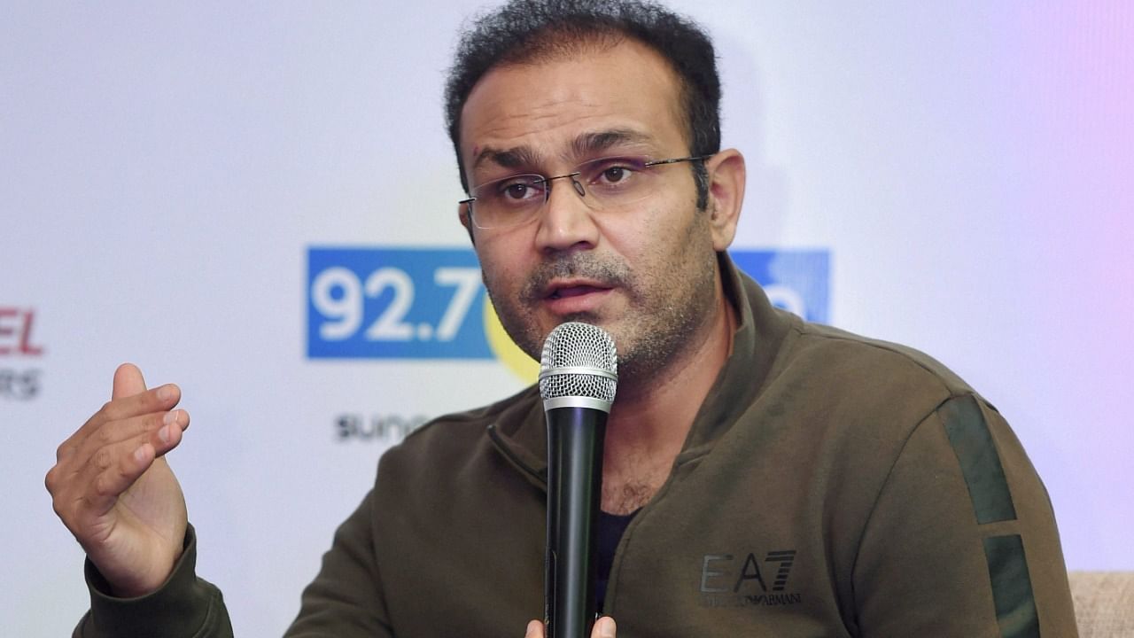 Former India opener Virender Sehwag. Credit: PTI File Photo