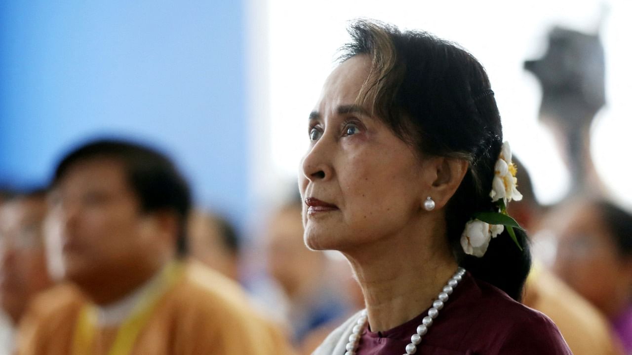 Suu Kyi spent more than 15 years under house arrest during the previous military rule before her 2010 release. Credit: AFP File Photo
