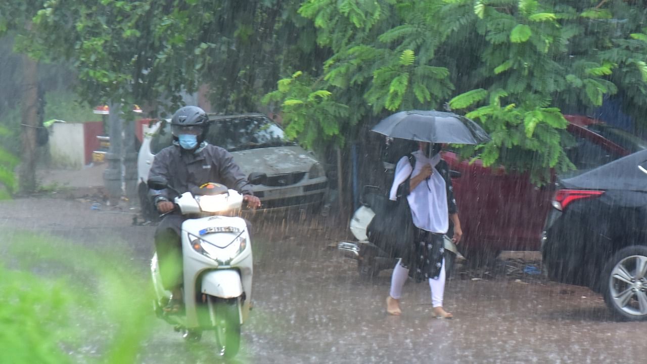A yellow alert has been sounded for Dakshina Kannada and Udupi on Thursday and Friday. Credit: DH File Photo