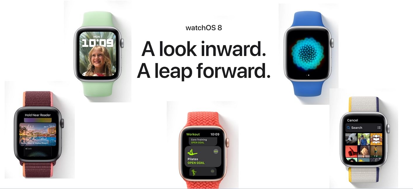 The new watchOS 8 comes with several new features. Credit: Apple