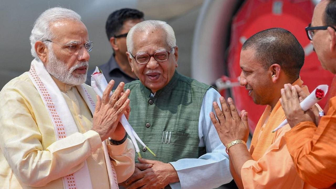 The BJP may have concluded that anti-incumbency in UP is associated with Yogi’s persona and that public anger could be mollified by changing the chief minister. Credit: PTI Photo