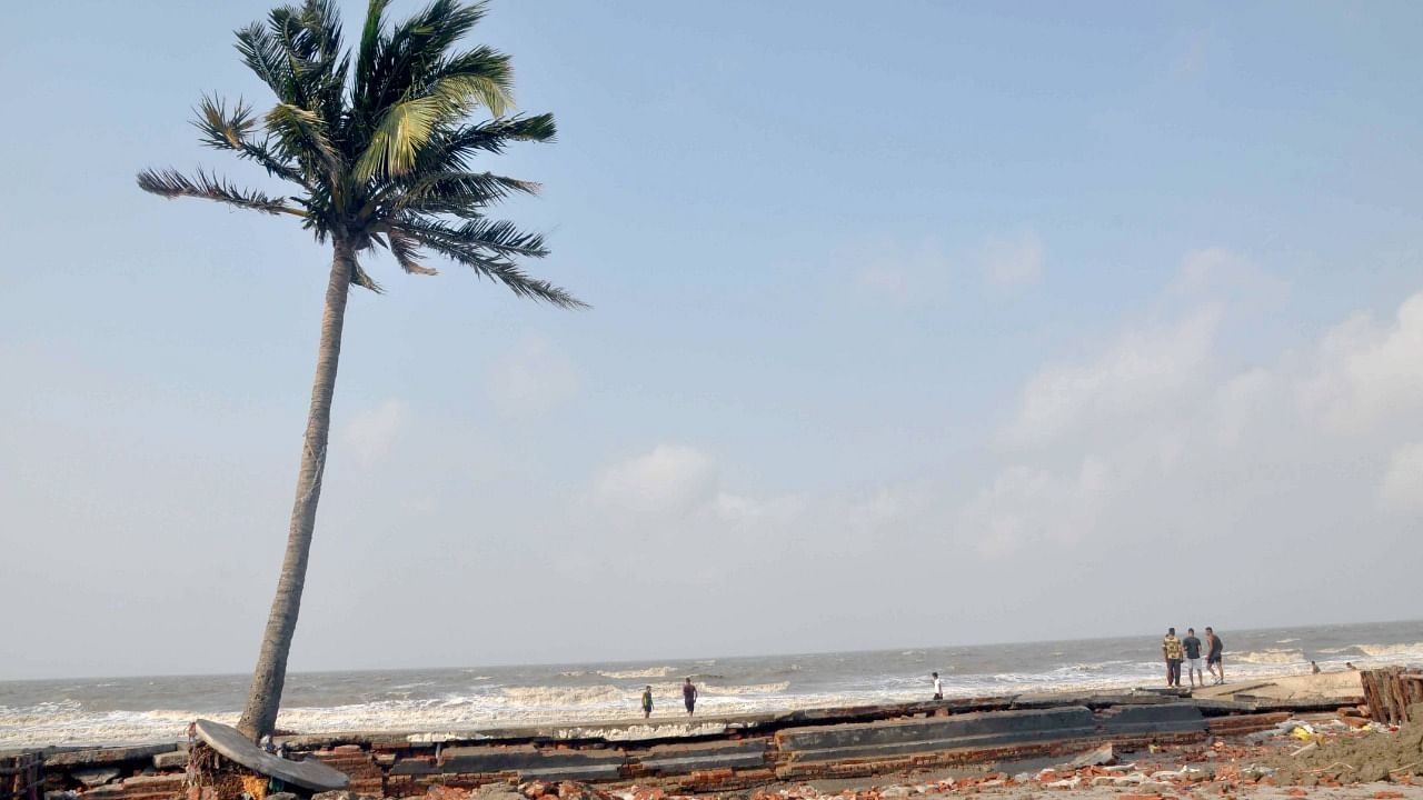The twin blows from Cyclone Amphan which hit the state last year and Yaas which hit the area last month, dealt the final blow to Frasers bungalow. Credit: PTI File Photo