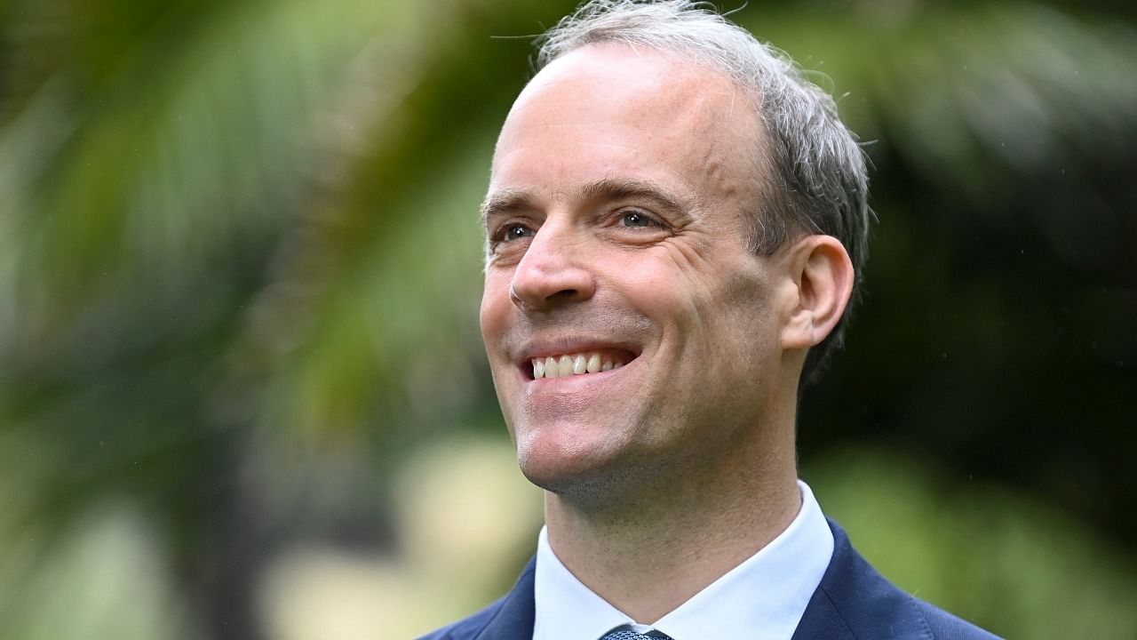 British foreign minister Dominic Raab. Credit: Reuters Photo