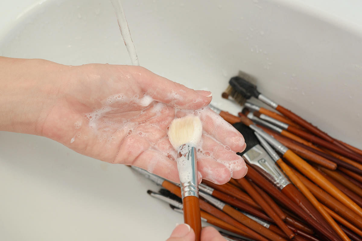 It is recommended to clean your makeup brushes and sponges every 10-15 days.