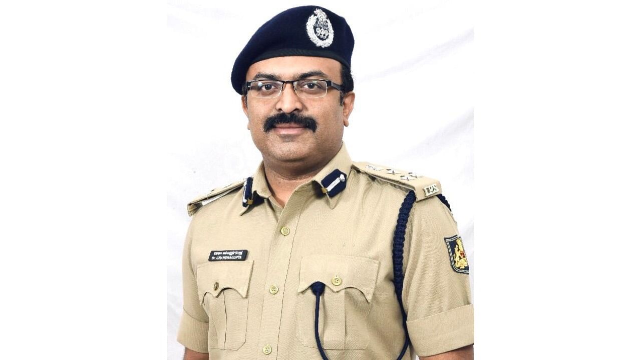 Mysuru Police Commissioner Chandragupta. Credit: DH Photo