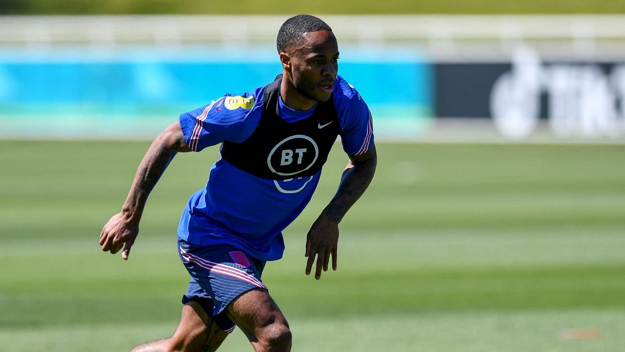 Manchester City and England forward Raheem Sterling. Credit: AFP Photo