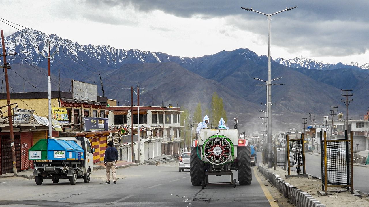 Active cases have reportedly dropped to 796, with 653 in Leh. Credit: PTI Photo