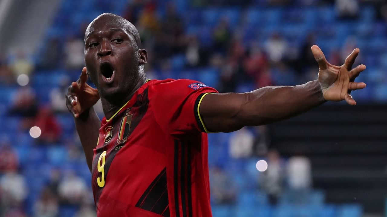 Lukaku gave Belgium an early lead in Saint Petersburg, then shouted "Chris, Chris, stay strong — I love you" into a pitchside camera during the celebration for his opening goal. Credit: Reuters Photo