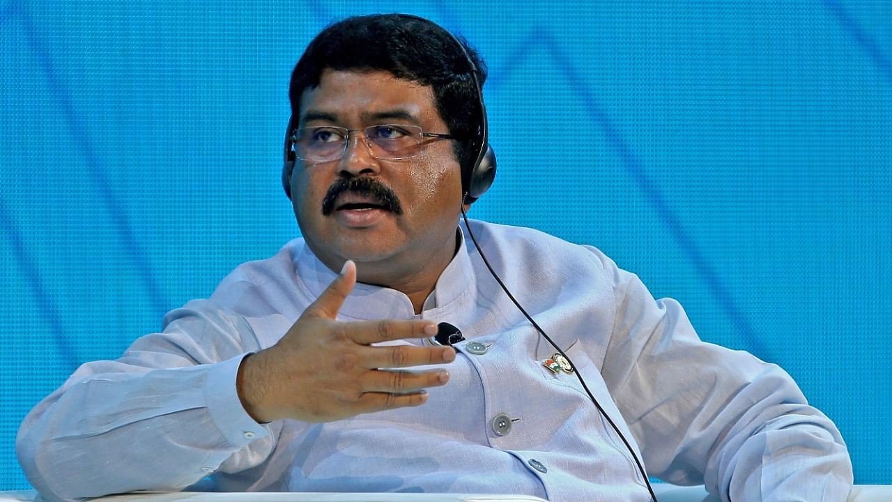 India's Minister of Oil and Gas Dharmendra Pradhan. Credit: AFP Photo