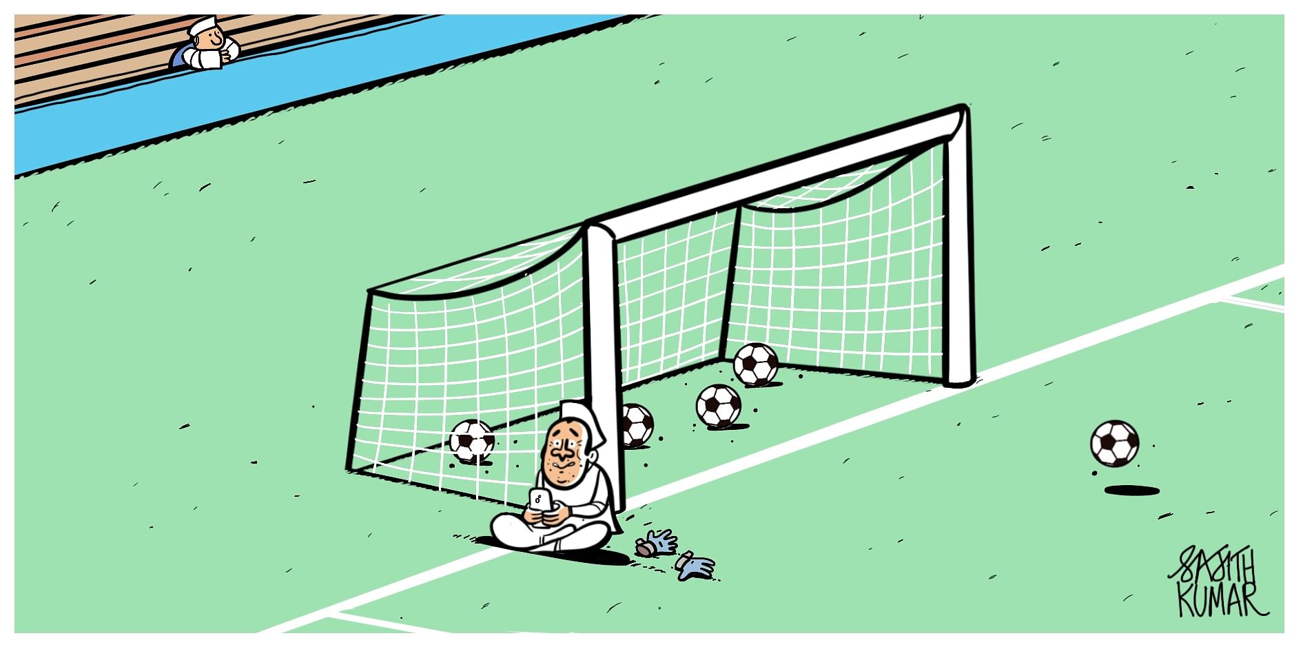 Cartoon by Sajith Kumar