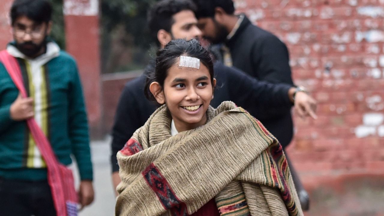 JNUSU president Aishe Ghosh. Credit: PTI File Photo