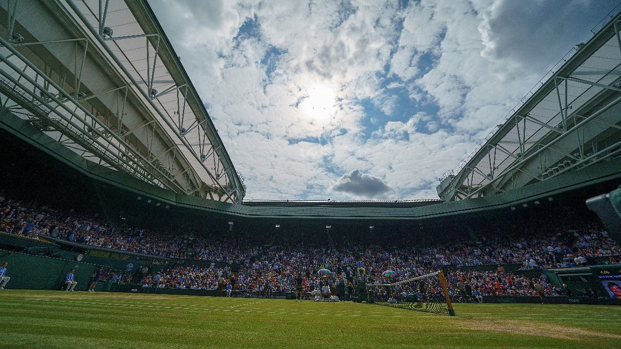 General view of Wimbledon Centre Court. Credit: USA Today sports/File photo/Susan Mullane