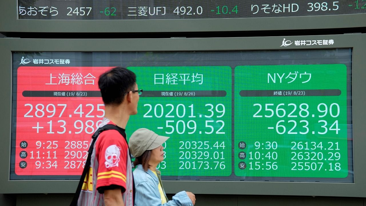 After all three main Wall Street indexes fell, Asia struggled. Credit: AFP Photo