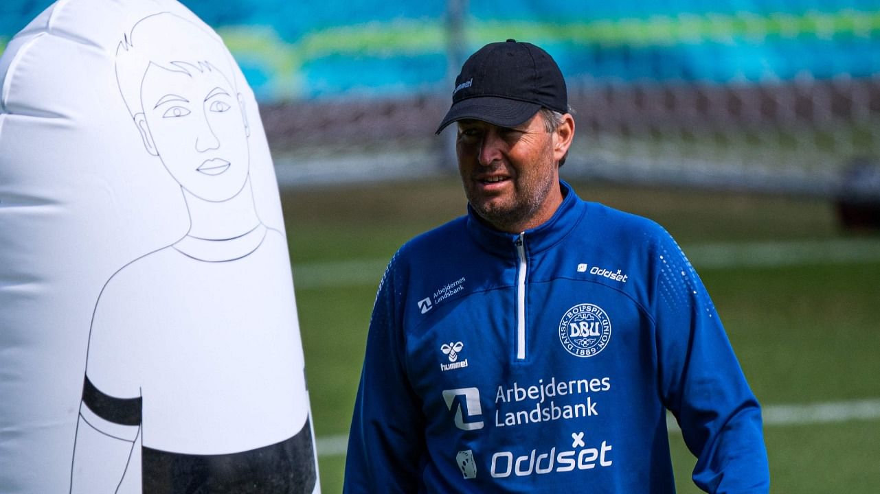 Denmark coach Kasper Hjulmand. Credit: AFP Photo