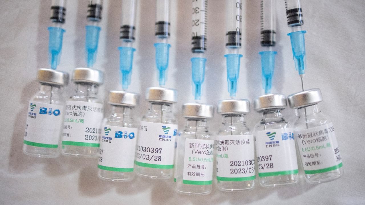 Doses of the Sinopharm Covid vaccine. Credit: Reuters Photo