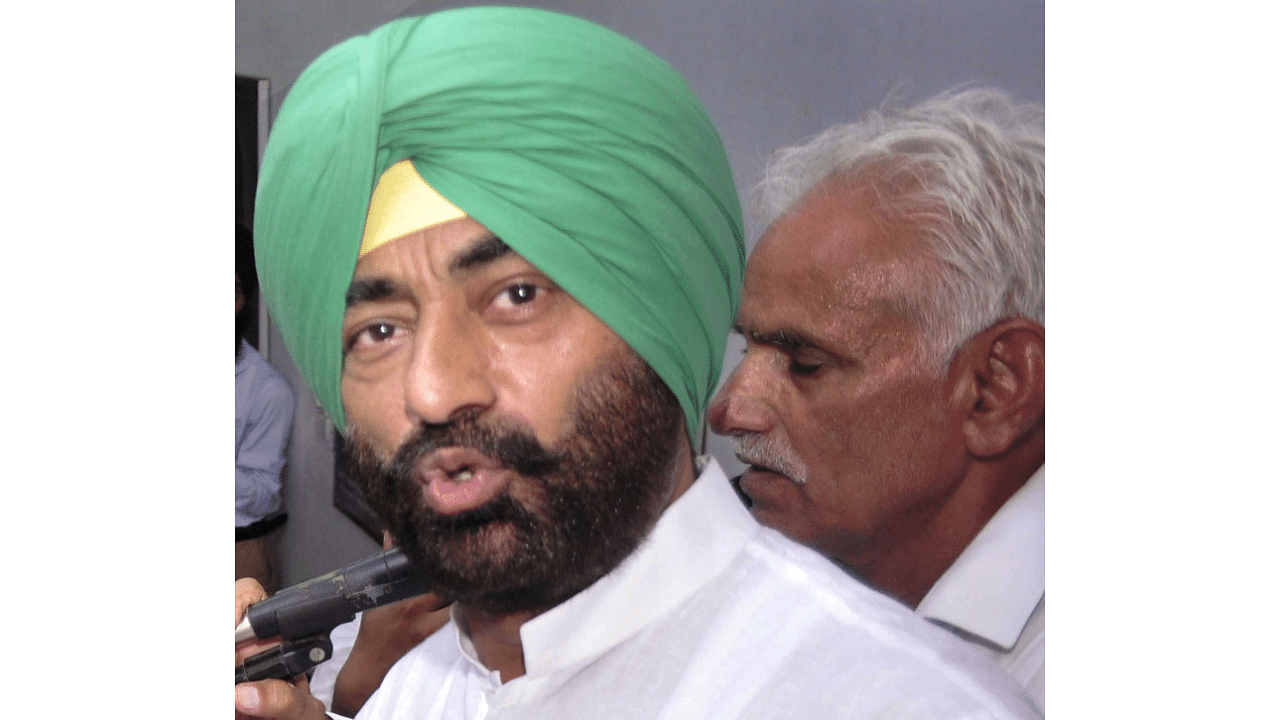 Sukhpal Singh Khaira was a Congressman earlier and had quit the party in 2015 to join the AAP. Credit: PTI Photo