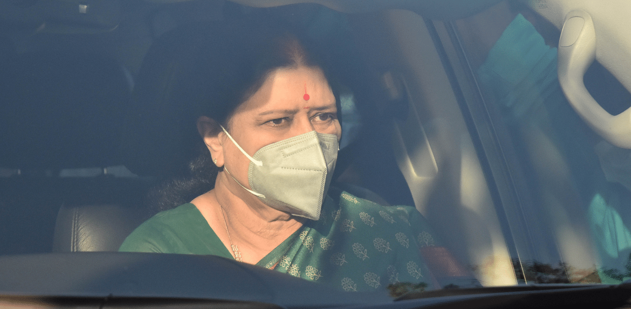The issue is of 'leaked phone calls' in the social media allegedly involving Sasikala with some of the AIADMK cadres. Credit: DH Photo
