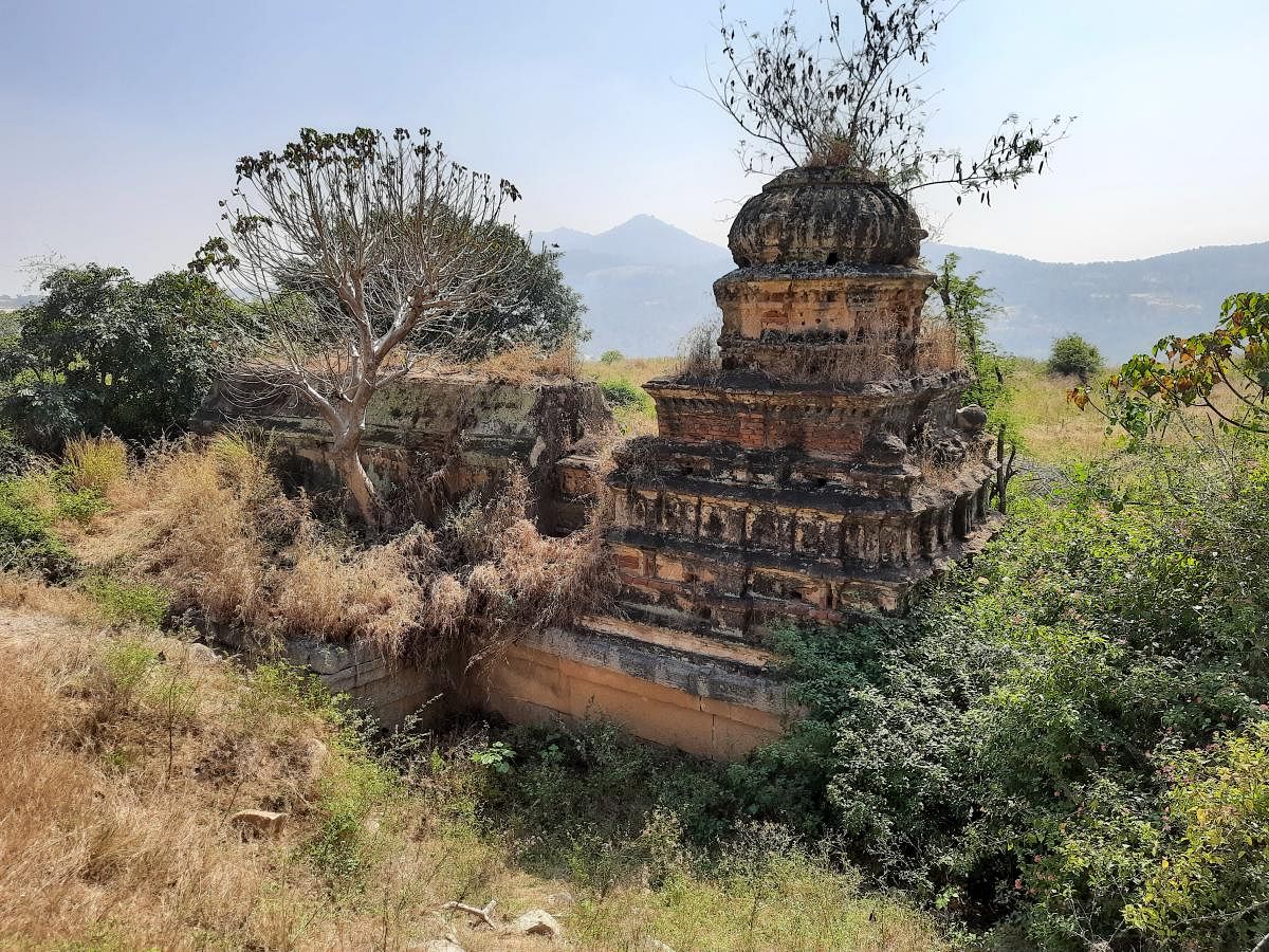 A ruined temple on the Nidigal hill that dates back to the 12th Century. Photos by Shiva Kumar M