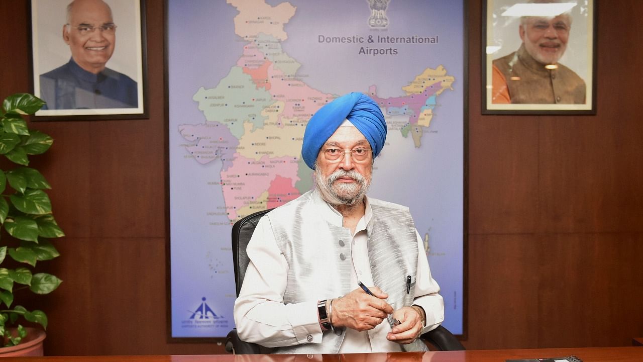 The Lt governor raised the issue during a meeting with Hardeep Singh Puri (pictured) in New Delhi. Credit: PTI Photo