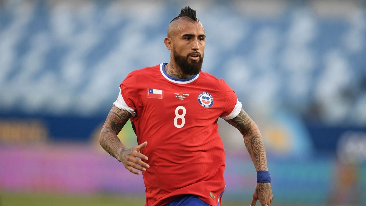 The statement came after Chilean media reported that Vidal (pictured) and Medel had entered the hotel with an unauthorised person. Credit: AFP Photo