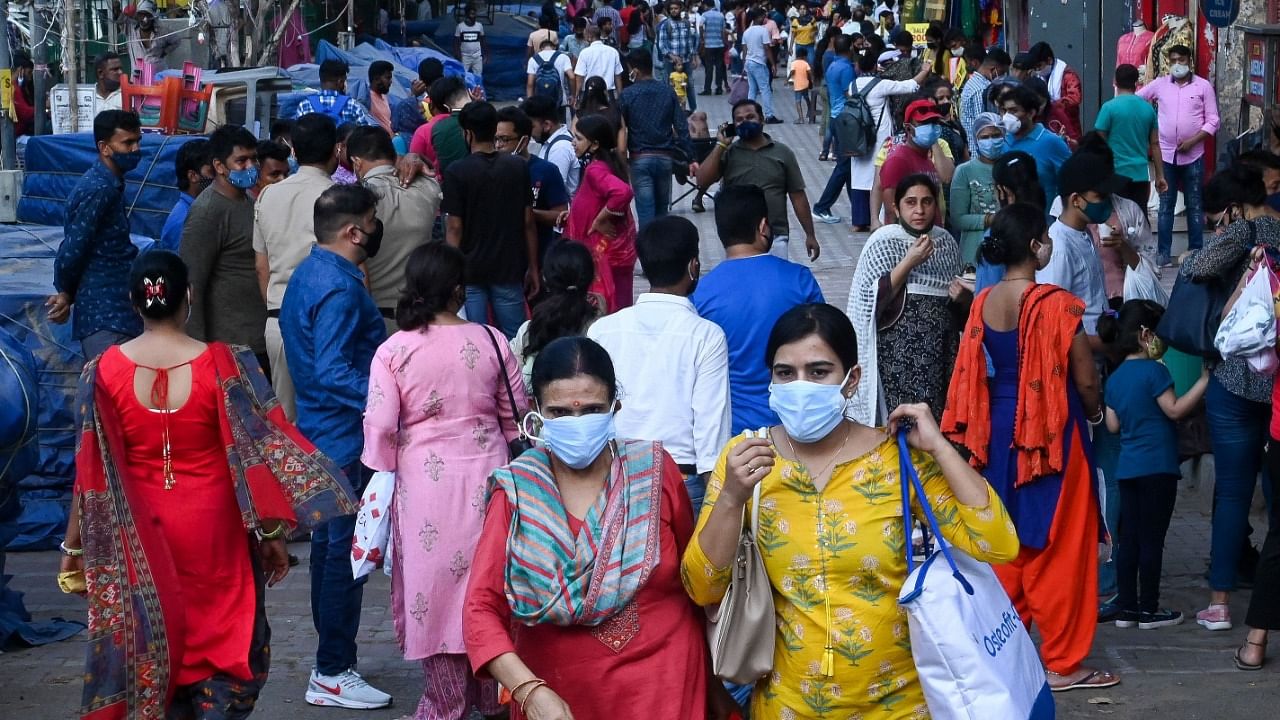 Delhi has recorded 14,32,381 coronavirus cases since the pandemic started ravaging countries. Credit: AFP Photo