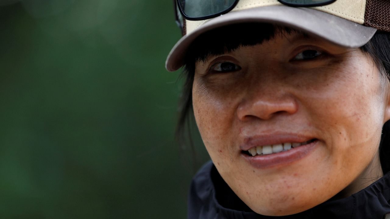 Tsang, 44, climbed Mount Everest in 25 hours and 50 minutes last month. Credit: Reuters Photo