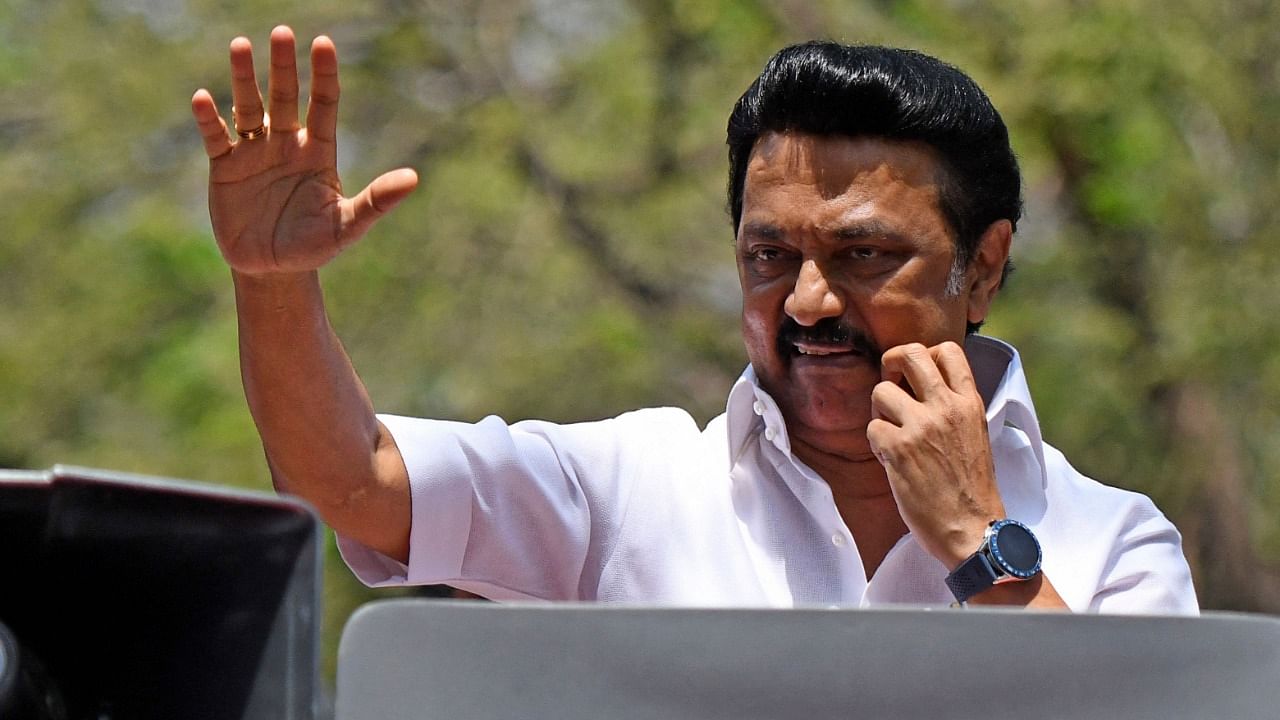 Dravida Munnetra Kazhagam (DMK) party president M K Stalin. Credit: AFP Photo