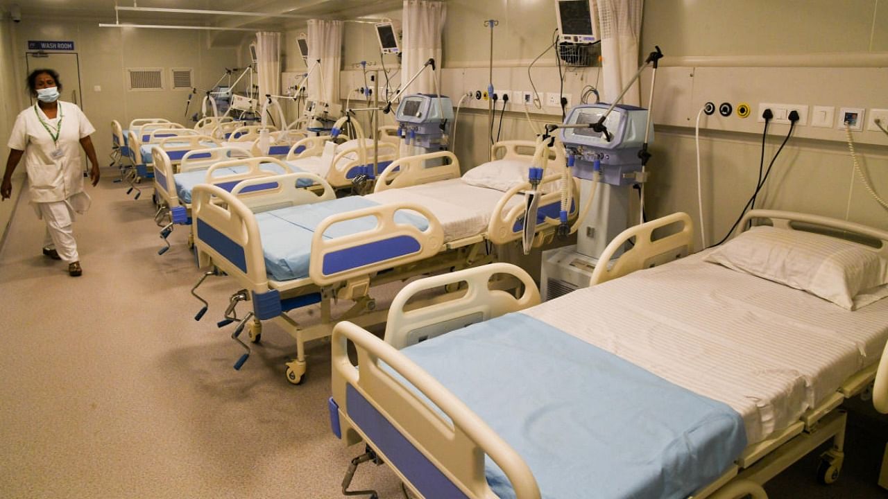 As many as 10,469 out of the 11,419 beds in private hospitals are currently free. Credit: DH file photo