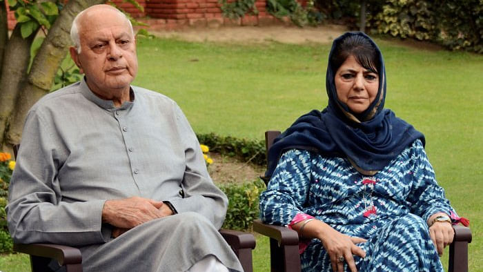 Farooq Abdullah and Mehbooba Mufti. Credit: PTI Photo