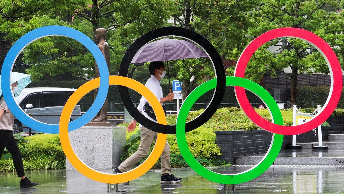 The Japanese Olympic Committee (JOC) headquarters near the National Stadium in Tokyo. Credit: Reuters